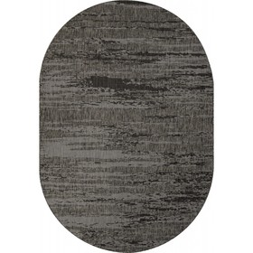 Ковёр овальный Kair, размер 140x200 см, дизайн black-gray