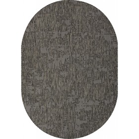 Ковёр овальный Kair, размер 120x170 см, дизайн black-gray