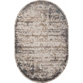 Ковёр овальный Siesta, размер 156x230 см, дизайн bone/gray