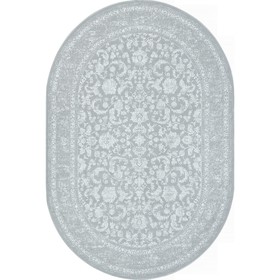 Ковёр овальный Sirocco, размер 100x200 см, дизайн grey/white