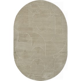Ковёр овальный Sirocco, размер 80x150 см, дизайн d.beige/beige