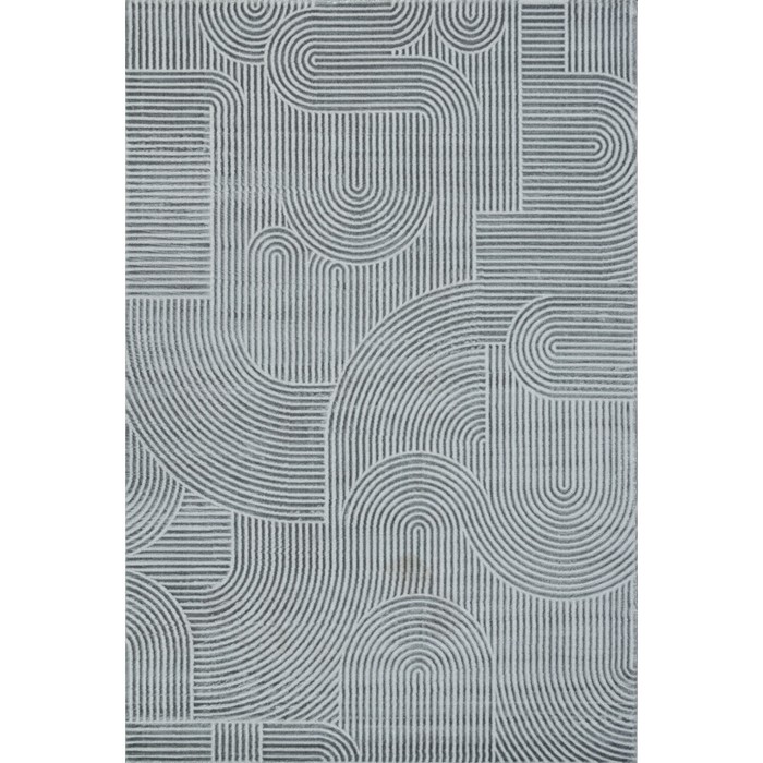 Ковёр прямоугольный Sirocco, размер 80x150 см, дизайн d.grey/grey - Фото 1