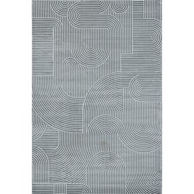 Ковёр прямоугольный Sirocco, размер 240x340 см, дизайн d.grey/grey
