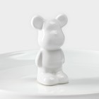 Блюдо керамическое сервировочное Доляна «Мишка Отто», 20,5×9 см, цвет белый - Фото 3