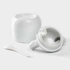 Сахарница Доляна «Мишка Отто», 400 мл, 11×12×12.5 см, белая - Фото 5