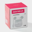 Сахарница Доляна «Мишка Отто», 400 мл, 11×12×12.5 см, белая - Фото 7