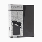 Комплект IDEASON 2сп (под 175х215см, навол 50х70см 2шт)графит, поплин 130г/м, хл100% - фото 25395429