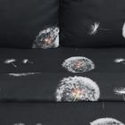 Постельное бельё Павлайн 2сп Одуванчики черн 175х215, 180х215, 70х70см 2шт полисатин 70г/м, полиэстер 100% - фото 24487242