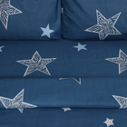 Постельное бельё Павлайн 2сп Зебра звезды 175х215 ,180х215, 70х70см 2шт жатка 90г/м, полиэстер 100% - фото 25282398