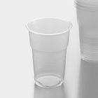 Стакан одноразовый пластиковый «Факел», 500 мл, цвет прозрачный, 100 шт/уп - Фото 4