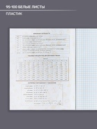 Предметная тетрадь по алгебре Calligrata TOP «Школьный стиль», 48 листов, в клетку, со справочным материалом, пластиковая обложка - Фото 2