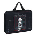 Папка с ручками текстильная А4, 350 х 265 х 45 мм, ПМД 2-20 "Будь героем" - фото 24431924