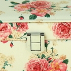 Шкатулка кожзам под часы 1 отделение и бижутерию "Розовые пионы" 7х22х14,5 см - Фото 4