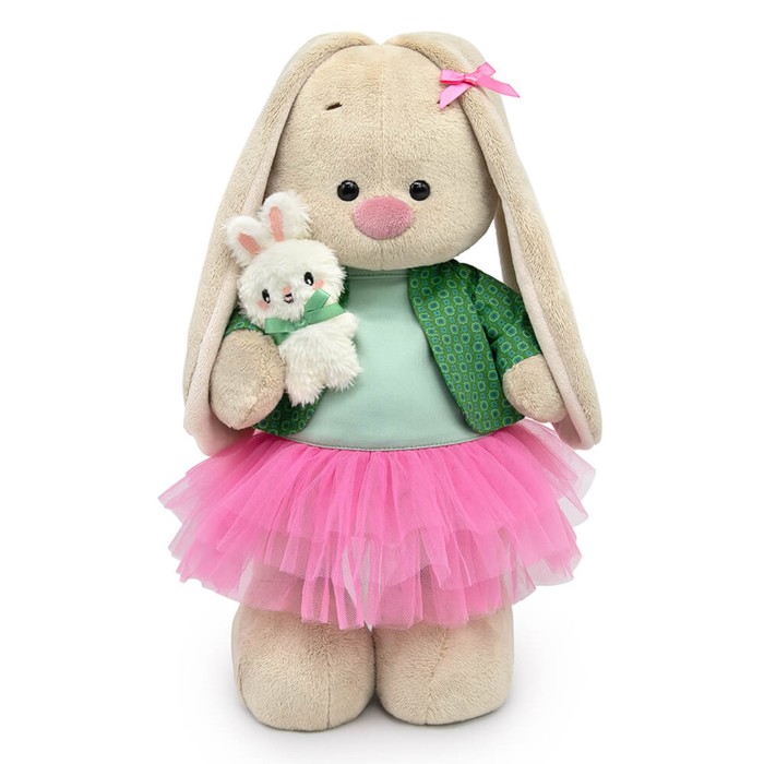 Мягкая игрушка «Зайка Ми», в мятно-розовом комплекте и с зайчиком, 25 см - Фото 1