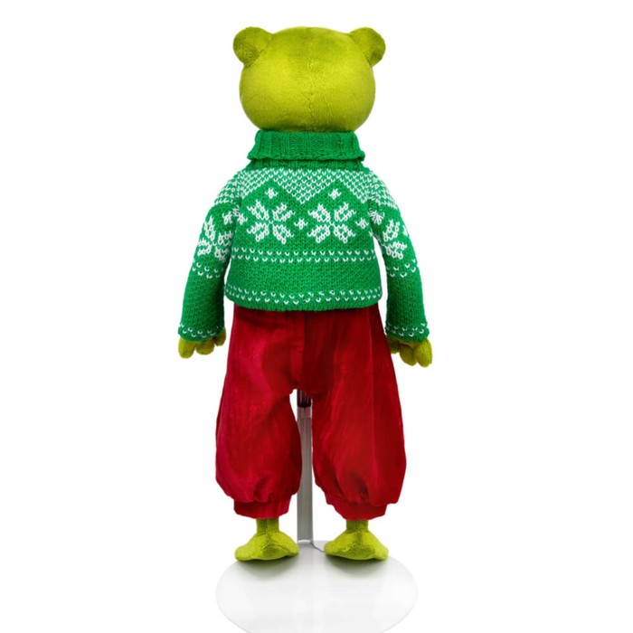 Мягкая игрушка «Серж Кваковский», в свитере с орнаментом, 24 см