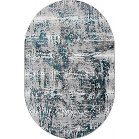 Ковёр овальный Paradize, размер 100x200 см, дизайн turquoise/grey