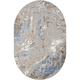 Ковёр овальный Paradize, размер 80x150 см, дизайн l.blue/beige