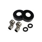 УЦЕНКА Смеситель для ванны ZEIN Z3491, изогнутый излив, душевой набор, нержавеющая сталь, черный - Фото 7