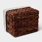 Корзины для хранения LaDо́m, 4 шт., ручное плетение, солома, коричневые - Фото 8
