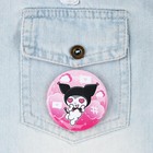 Значок закатной «Куроми с сердечками», d=56 мм - фото 24370873