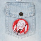 Значок закатной «Милая блондинка аниме», d=56 мм - Фото 4