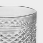 Набор питьевой стеклянный «Крист», 3 предмета: кувшин 1,2 л, стакан 350 мл - фото 4459918