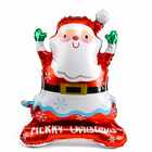 Шар фольгированный 30" «Дед Мороз», на подствке - фото 321650368