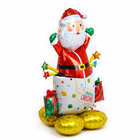 Воздушный шар фольгированный 47" «Подарочек с Дедом Морозом», на подставке - Фото 3