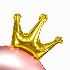 Шары воздушные фольгированные 42" «Цифра 8 с короной» на подставке, цвет розовый - Фото 2