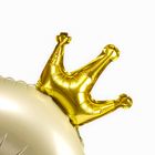 Воздушный шар фольгированный 42" «Цифра 2 с короной», на подставке - Фото 2