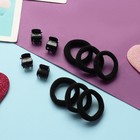 Набор для волос «Затейница», 12 резинок 2 см, 4 крабика, классика, чёрный - Фото 2