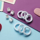 Набор для волос «Затейница», 12 резинок 2 см, 4 крабика, классика, белый - Фото 2