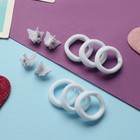 Набор для волос «Затейница», 12 резинок 2 см, 4 крабика, бабочки, белый - Фото 2