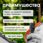 Насадка на триммер ТУНДРА, бензопила, 12", 44 звена, посадочное место 26 мм, шкив 9 зубьев 9937004 - фото 13184551