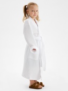 Халат вафельный детский SL HOME: Kids «Блан де Блан», размер 38, 100% хлопок, 280 г/м² - Фото 2