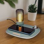 Беспроводная зарядка Kitfort КТ-3372-2, 24,5 Вт, цвет зеленый - фото 51570810