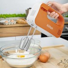 Миксер Kitfort КТ-3417-2, 200 Вт, 3 режимов, шнур 1 м, бело-оранжевый - фото 51570990