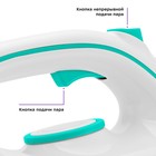 Паровая станция Kitfort КТ-9120-3, 1450 Вт, 800 Вт, 800 мл, нагрев 1,5-2 мин, 1,5 бар, длина шланга 2 м, 33±5 г/мин, шнур 1,8 м, бело-бирюзовая - фото 51571002