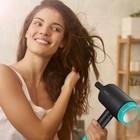 Фен Kitfort КТ-3228-3, 1600-1800 Вт, шнур 1,6 м, черно-бирюзовый - фото 51571008