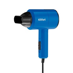 Фен Kitfort КТ-3240-3, 1100 Вт, 2 режимов, шнур 1,8 м, черно-синий