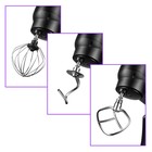 Цельнометаллический планетарный миксер Kitfort КТ-3076, 1800 Вт, 6 л, 6 + импульсный режим, 3 насадки, шнур 1 м - фото 51571075