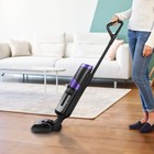 Вертикальный беспроводной моющий пылесос Kitfort КТ-5176, 200 Вт, заряд 5 ч, для чистой воды 0,45 л, для грязной 0,75 л - фото 51571100