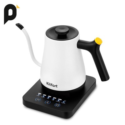 Чайник для варки кофе Kitfort КТ-6673, 1000–1200 Вт, 0,8 л, длина шнура 0,7 м
