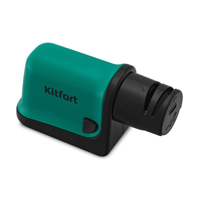 Электроточилка для ножей Kitfort КТ-4099-2, 3,8 Вт, 80 об/мин, зеленый