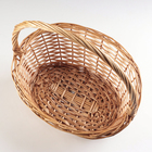 Набор корзин плетеных,3шт,  ива, 47x39x14/20x42, 40x33x12/18x36, 35x28x10/16x32, медовый - фото 24370909