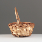 Корзина плетеная, D22xH10xHH25, медовый, ива 10555112