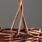 Корзина плетеная, 23х23х13х29 см, коричневый, ива - фото 24370918