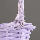 Корзина плетеная, 25х17х11х30 см, сиреневый, ива - фото 24393433