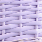 Корзина плетеная, 25х17х11х30 см, сиреневый, ива - фото 24393434