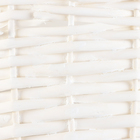 Корзина плетеная, 25х25х5х13,5х30 см, белый, ива - фото 24393438